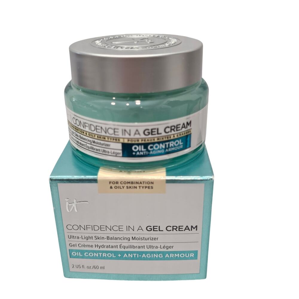 it Cosmetics Confidence In A Gel Ultra-Light Skin-Balancing Moisturizer 2 oz NEW